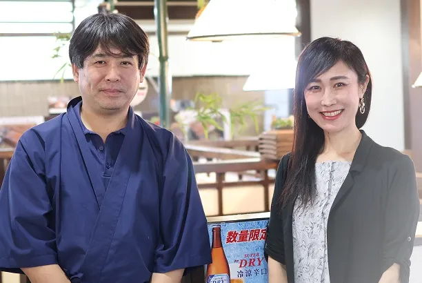 地域の飲食店の店主と担当者